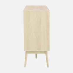 2-door scandi-style buffet with wood effect