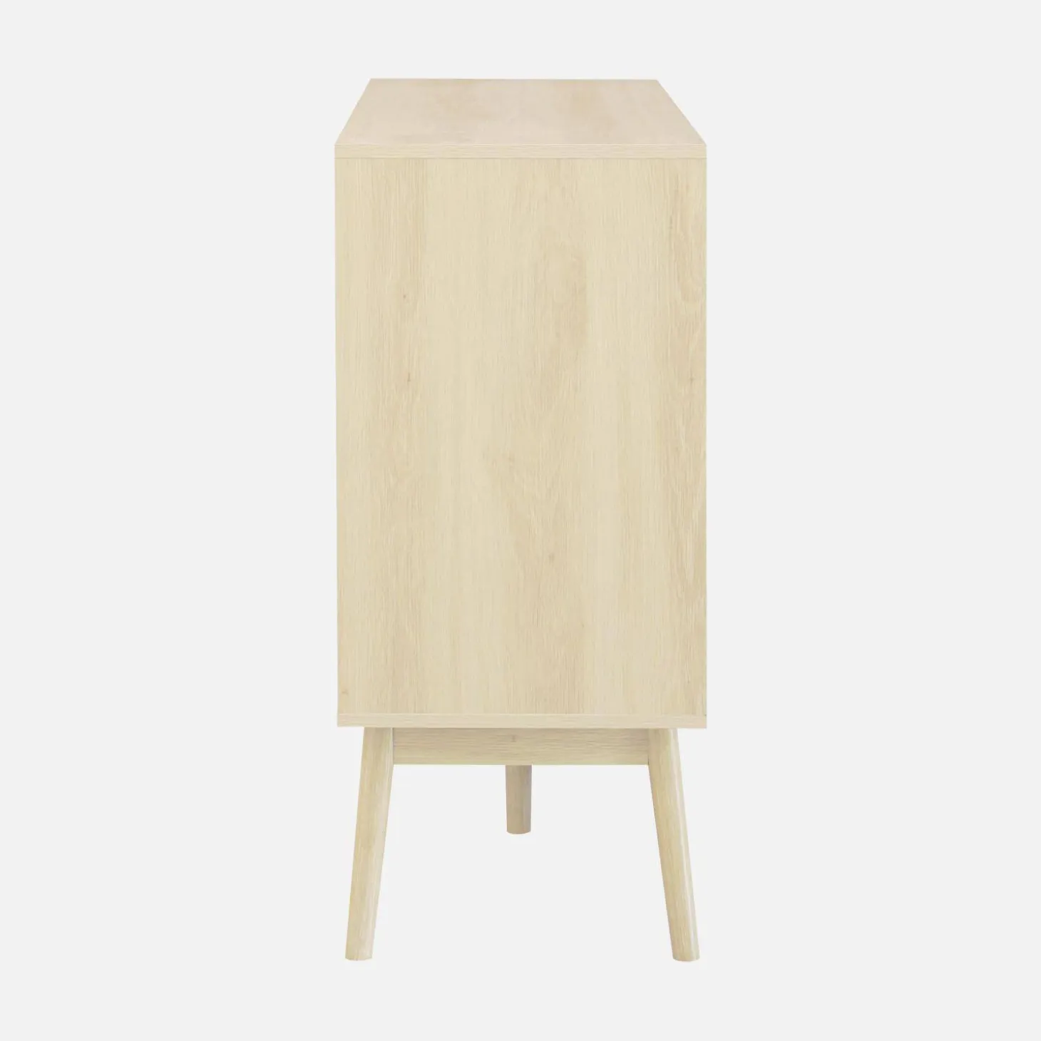 2-door scandi-style buffet with wood effect