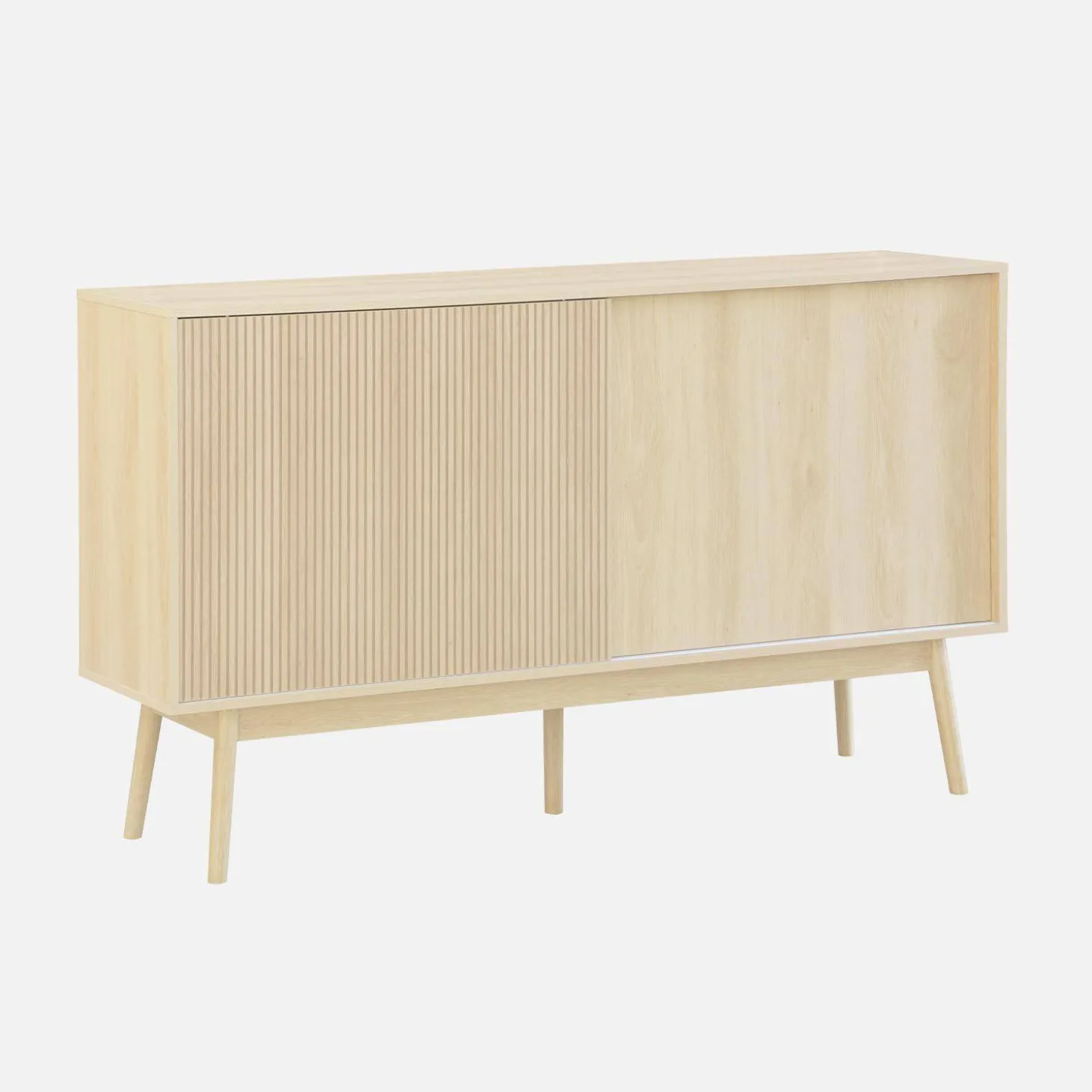 2-door scandi-style buffet with wood effect