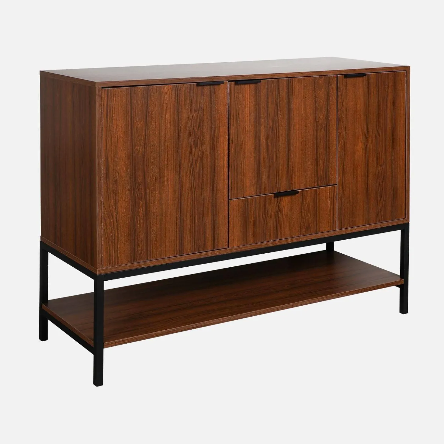 3-door walnut sideboard
