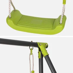 Double metal swing set