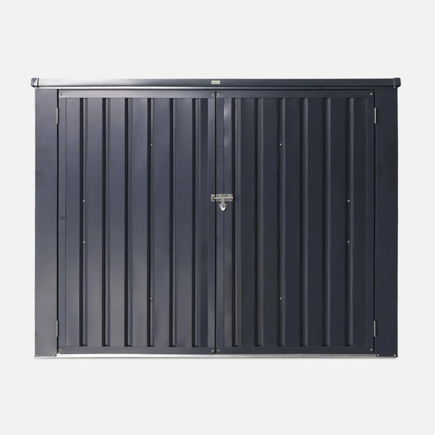 Double 1.75m² galvanised steel dustbin cover