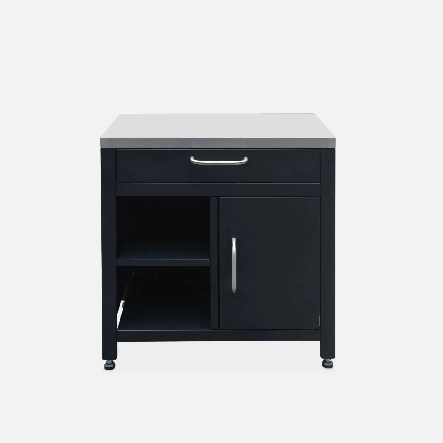 1 drawer and 1 door steel outdoor kitchen