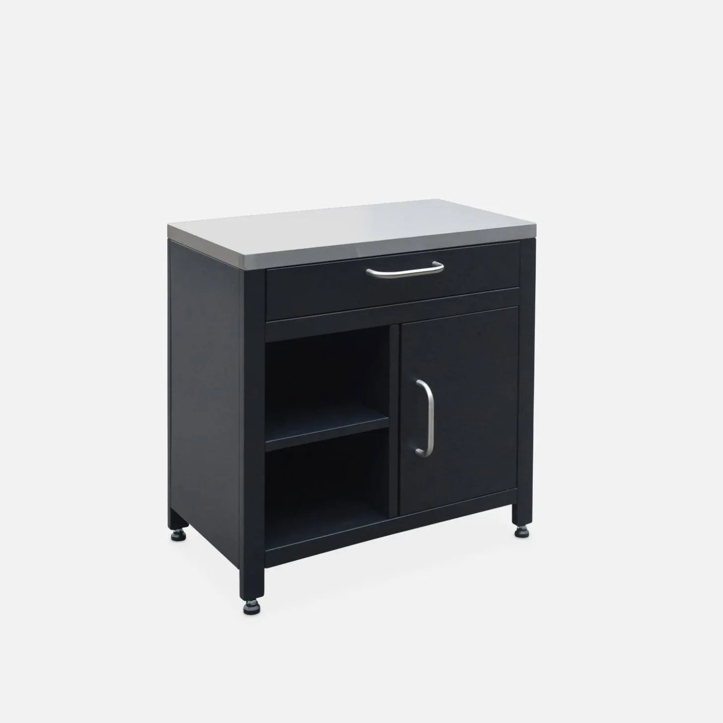 1 drawer and 1 door steel outdoor kitchen