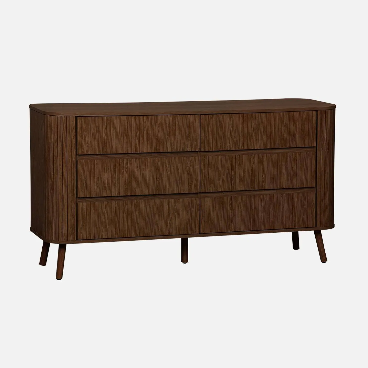 6-drawer chest, natural striated decor
