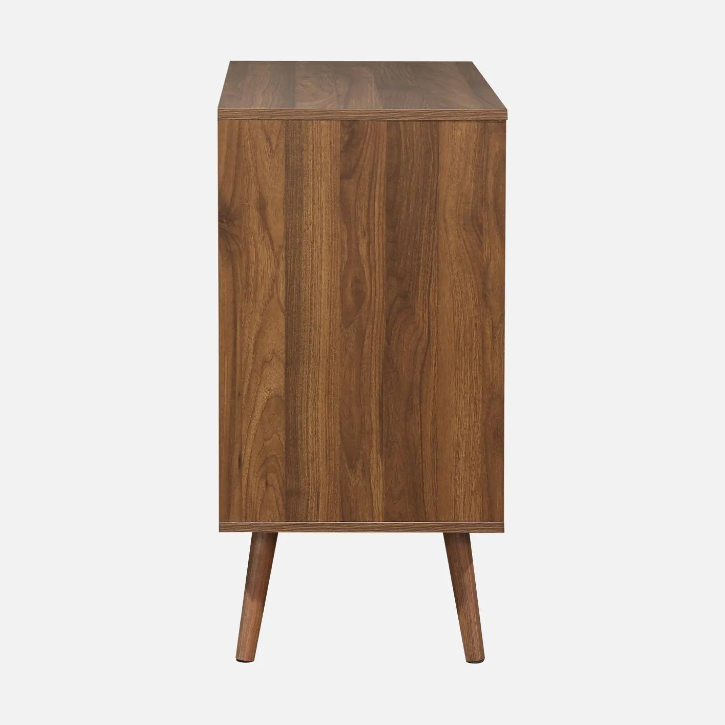 3-drawer chest with walnut wood effect