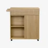 1-drawer kitchen wooden effect sideboard with 2 doors