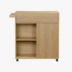 1-drawer kitchen wooden effect sideboard with 2 doors