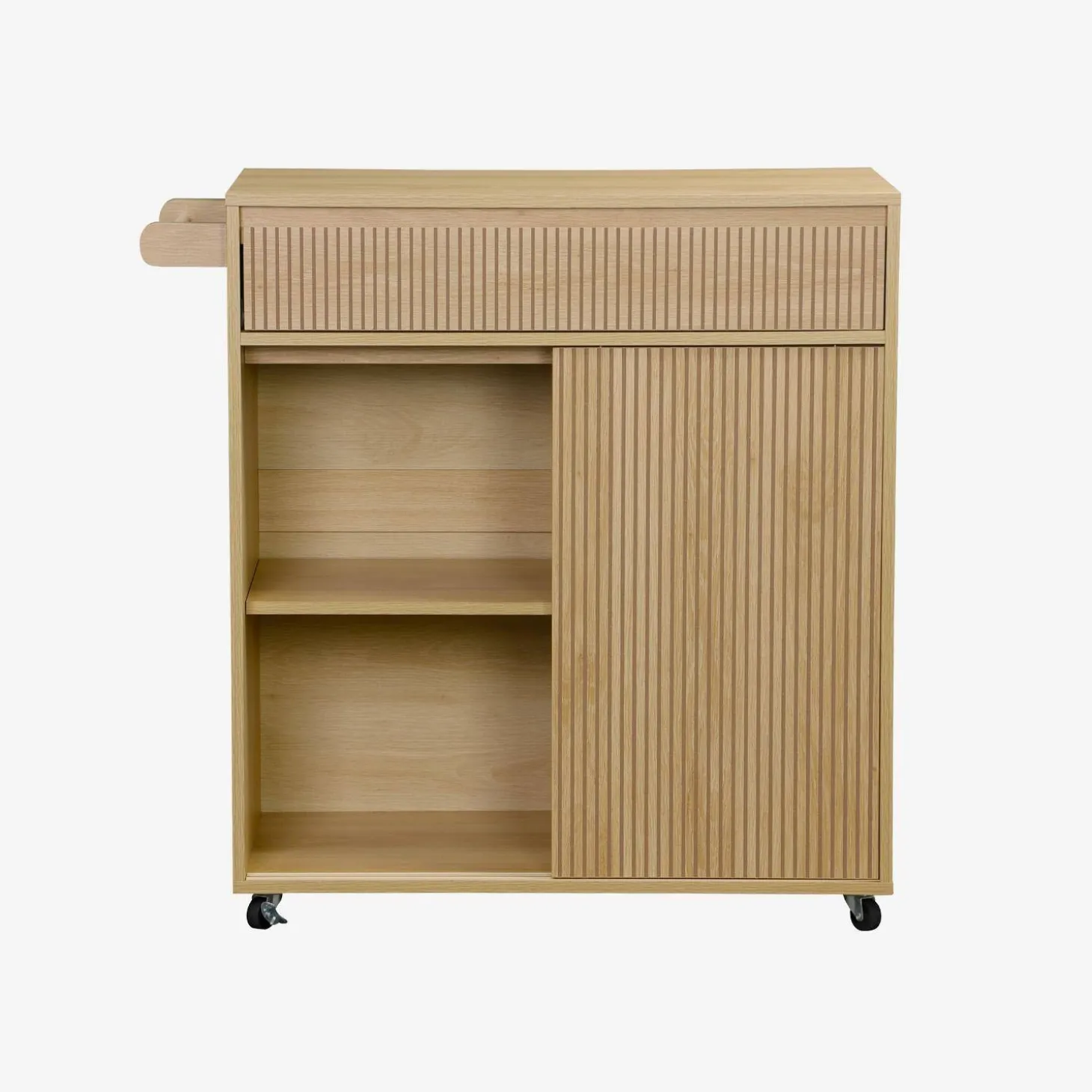 1-drawer kitchen wooden effect sideboard with 2 doors
