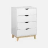 4-drawer scandi-style chest