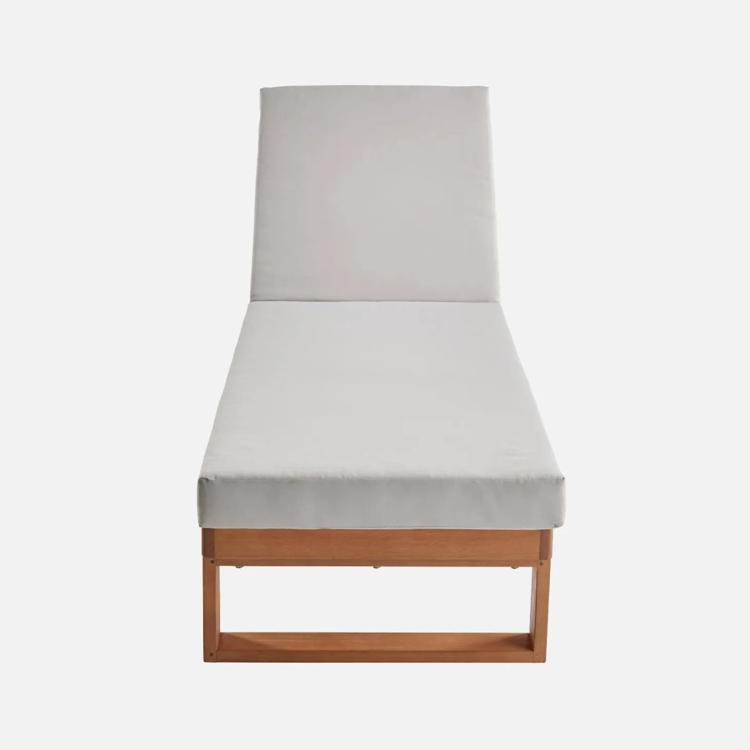 Eucalyptus wood sun lounger, multi-position
