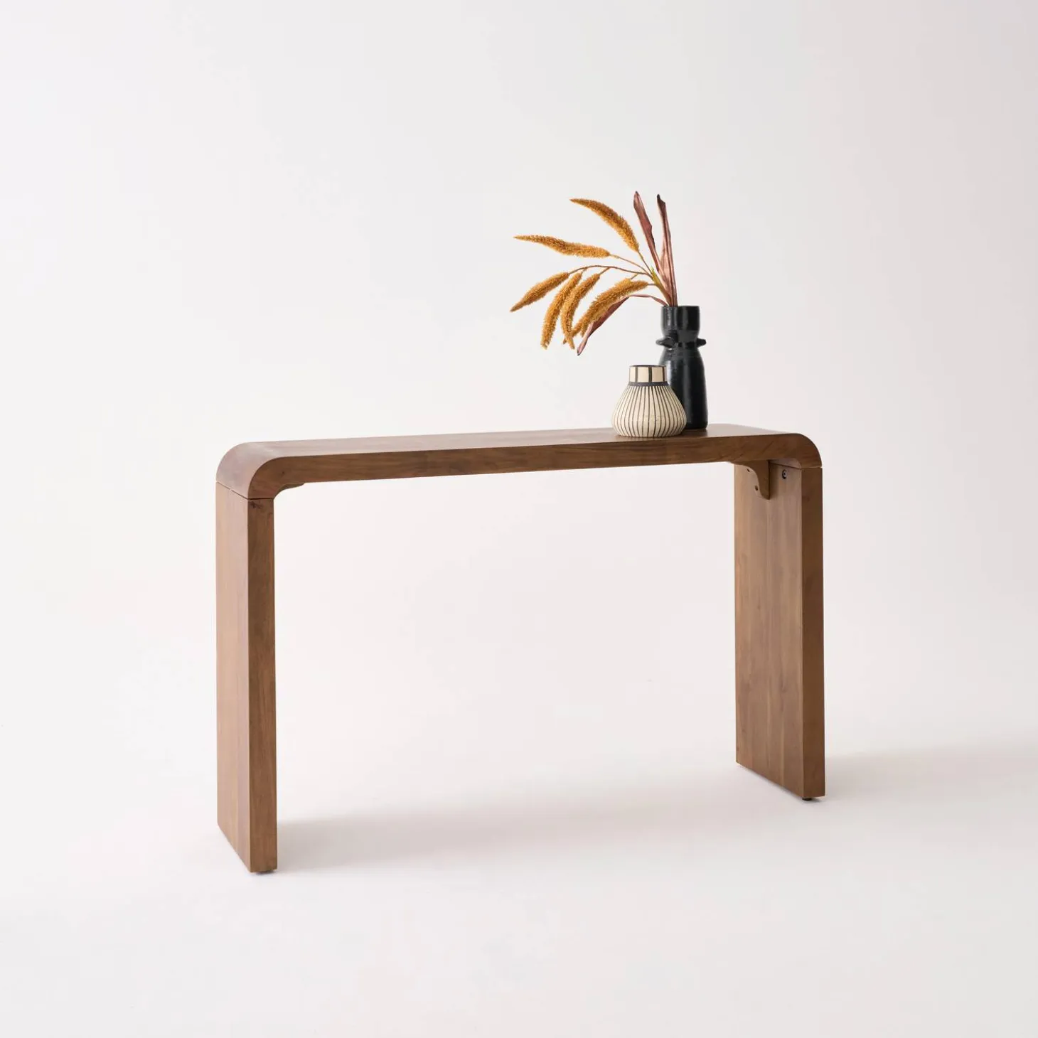 Exotic Acacia Wood Console