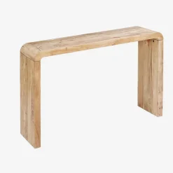 Exotic Acacia Wood Console