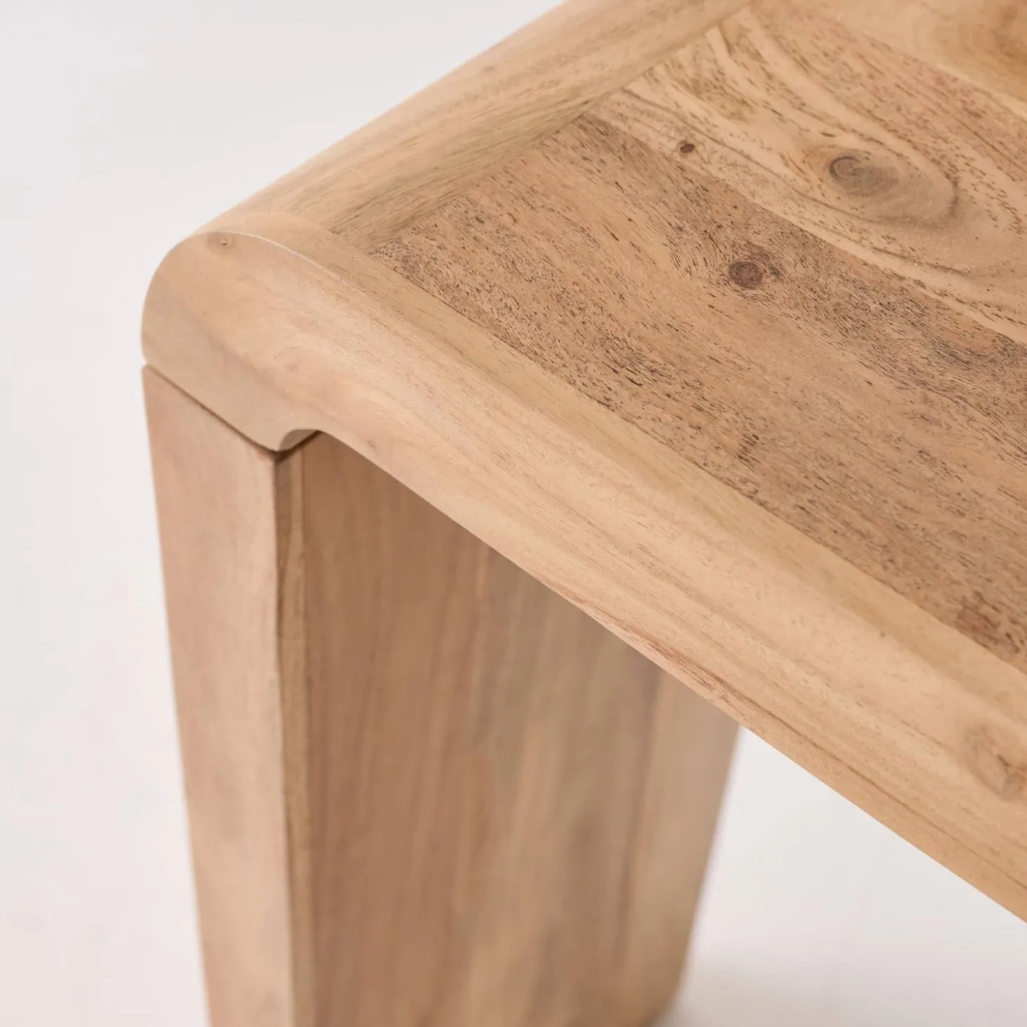 Exotic Acacia Wood Console