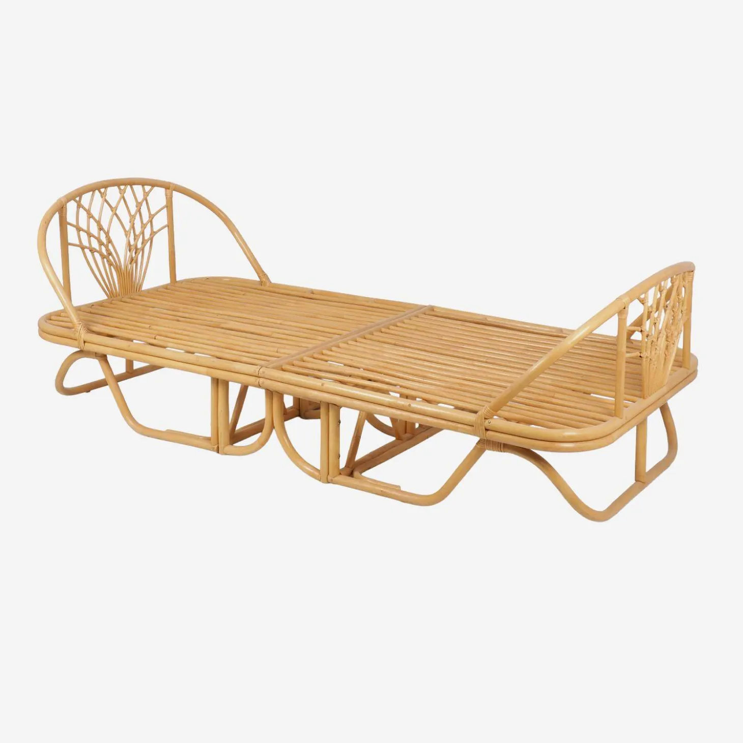 Exotic children's bed 90 x 190 cm rattan