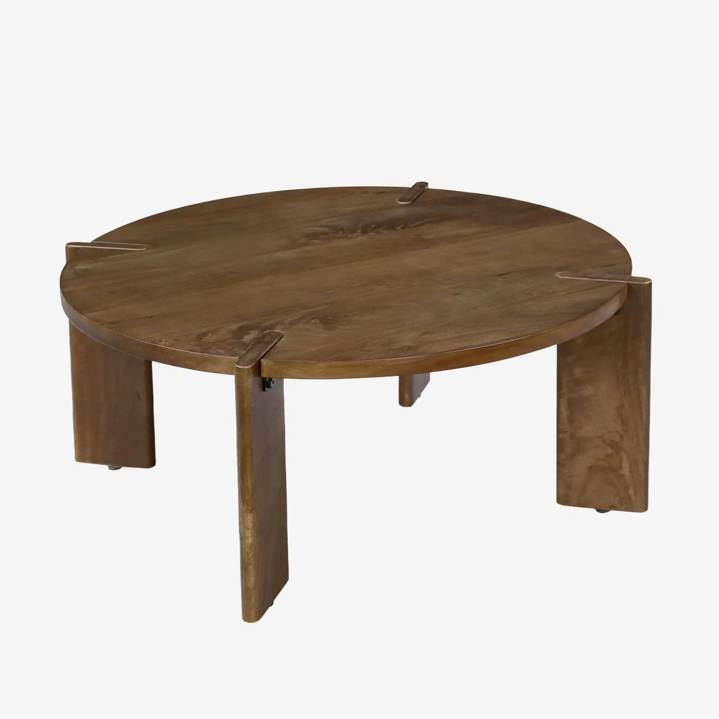 Exotic Round Solid Wood Coffee Table