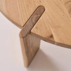 Exotic Round Solid Wood Coffee Table