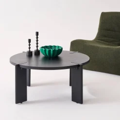 Exotic Round Solid Wood Coffee Table