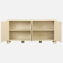 Exotic sideboard wood decor 4 doors 155cm