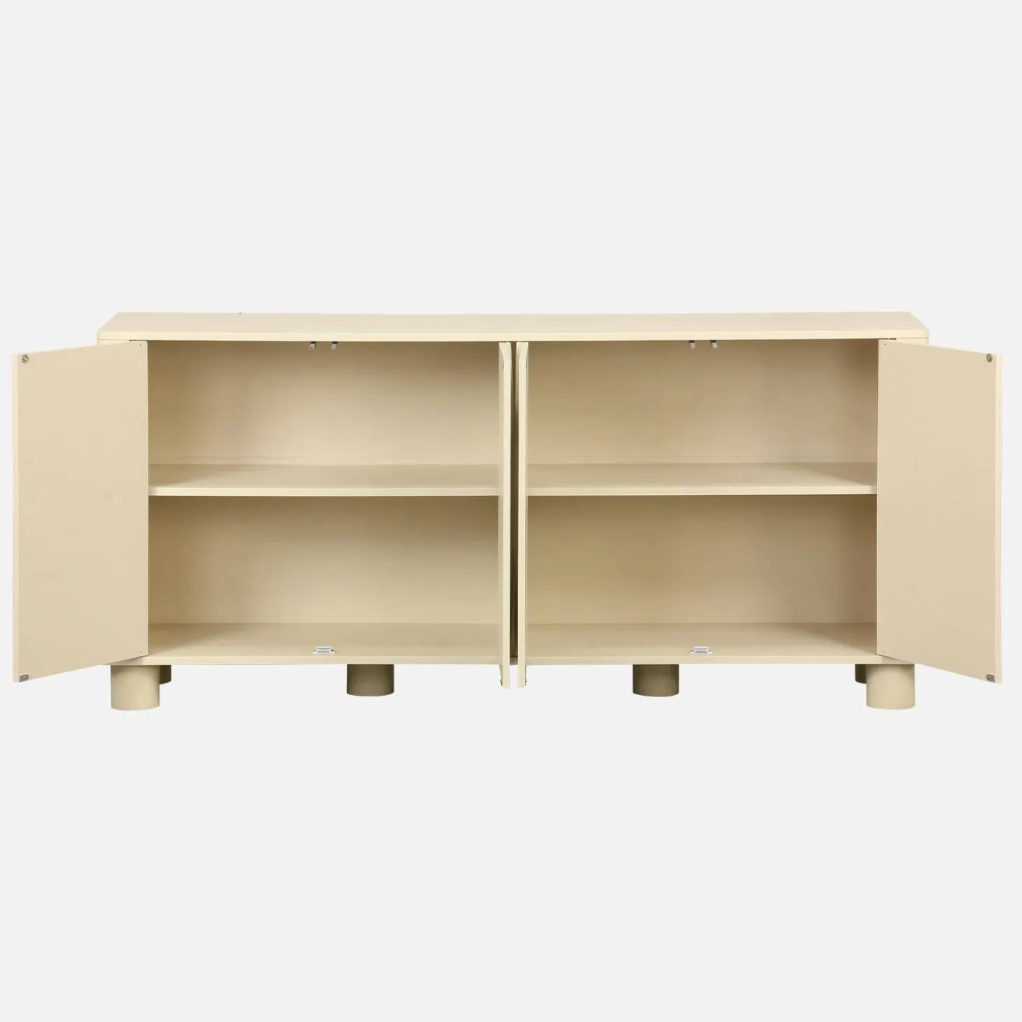 Exotic sideboard wood decor 4 doors 155cm