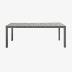 Extendable aluminium garden table for 10-12 people