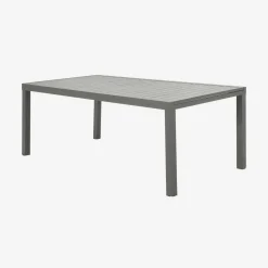 Extendable aluminium garden table for 10-12 people