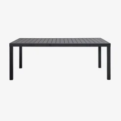 Extendable aluminium garden table for 10-12 people