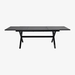 Extendable aluminium garden table for 8 people