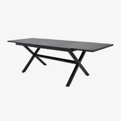 Extendable aluminium garden table for 8 people