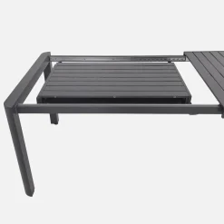 Extendable aluminium garden table 8-10 seats