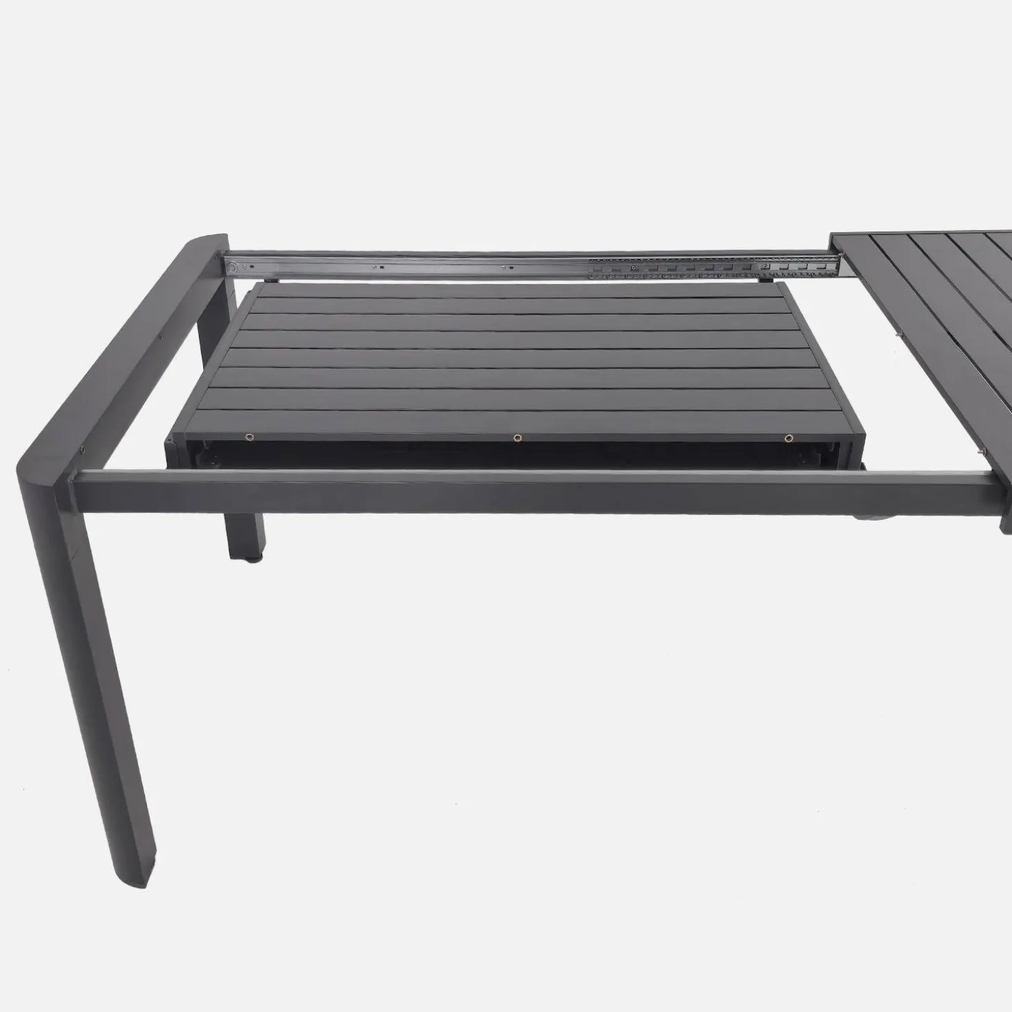 Extendable aluminium garden table 8-10 seats