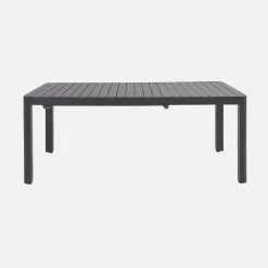 Extendable aluminium garden table 8-10 seats