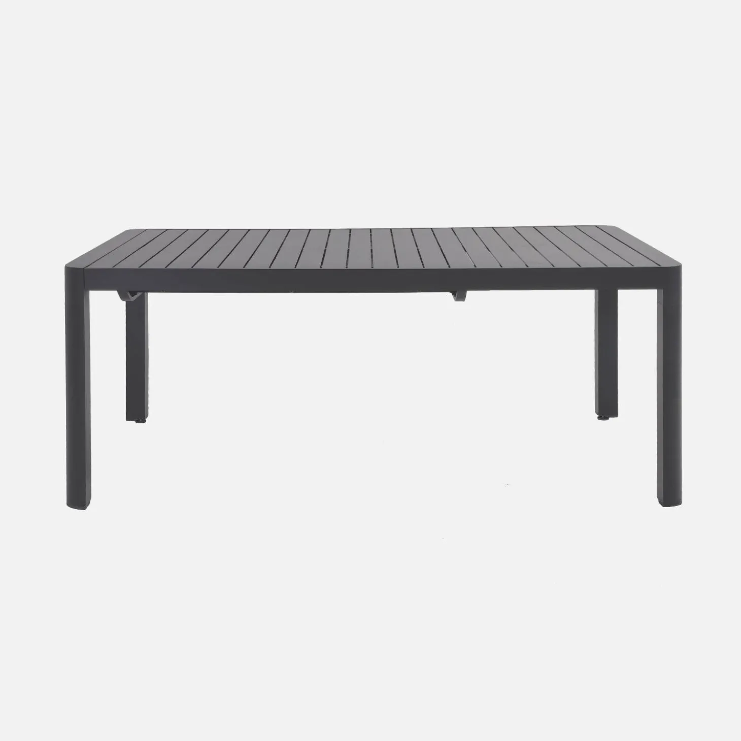 Extendable aluminium garden table 8-10 seats