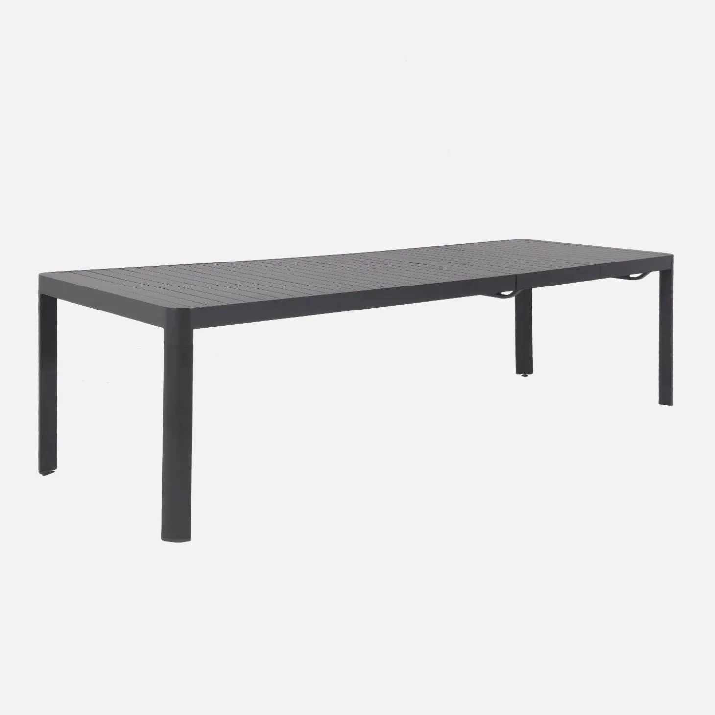 Extendable aluminium garden table 8-10 seats