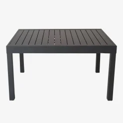 Extendable aluminium garden table, seats 8