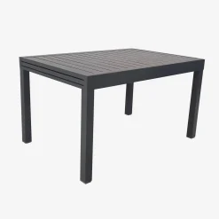 Extendable aluminium garden table, seats 8