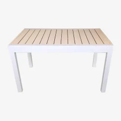 Extendable aluminum garden table, 8 seats