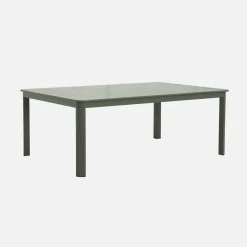 Extendable aluminum garden table 199/258,5 cm seats 12