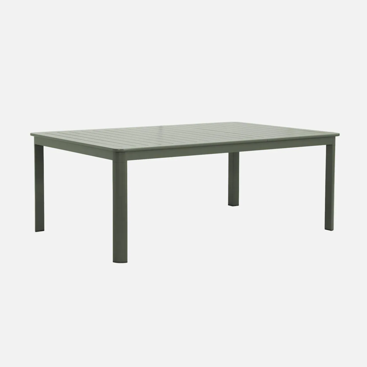 Extendable aluminum garden table 199/258,5 cm seats 12