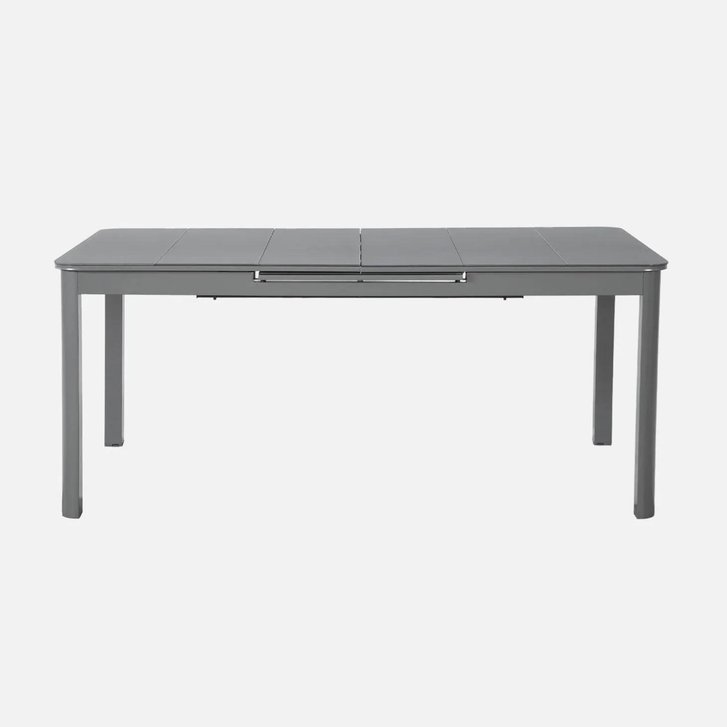 Extendable aluminum garden table 180/240,5 cm seats 8