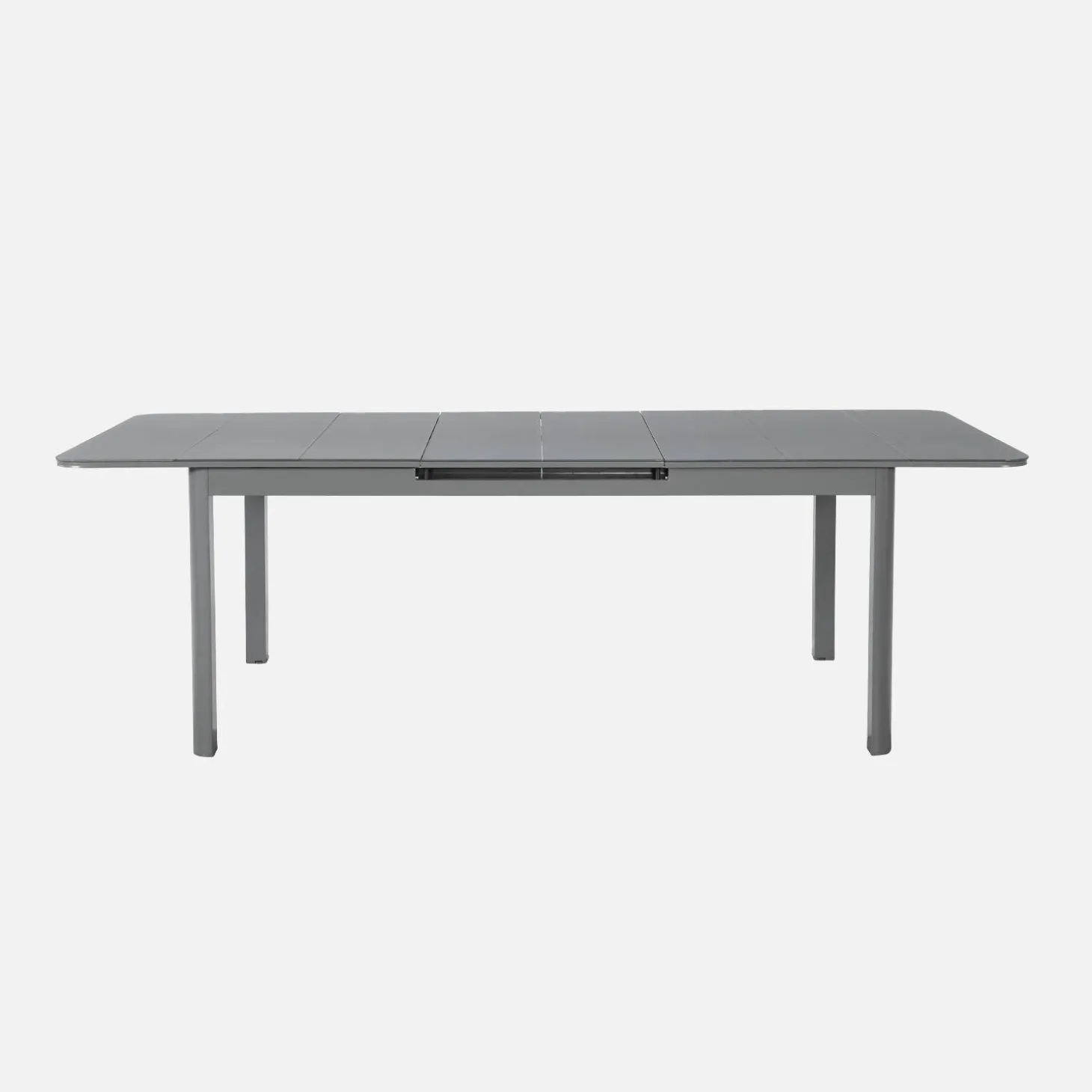 Extendable aluminum garden table 180/240,5 cm seats 8