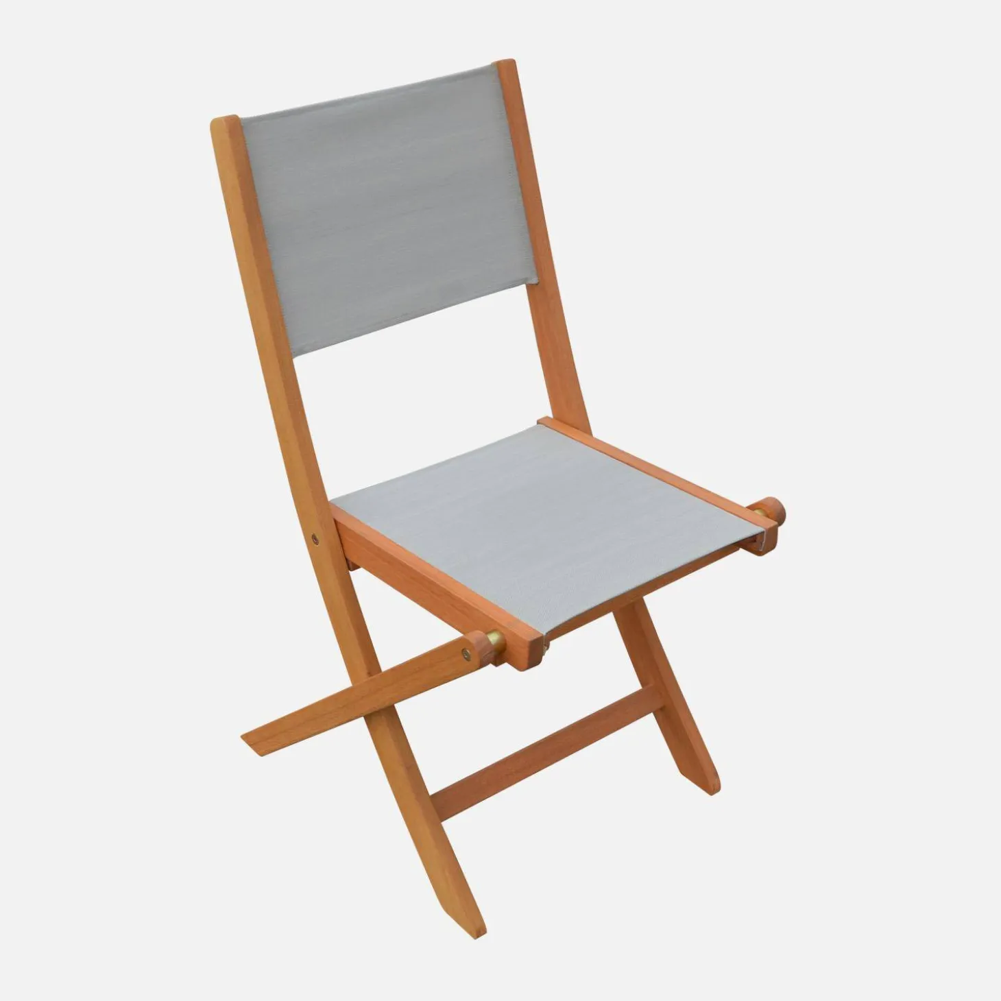 Extendable eucalyptus wood garden table + 12 chairs