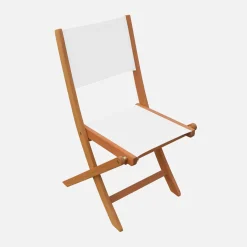 Extendable eucalyptus wood garden table + 8 chairs