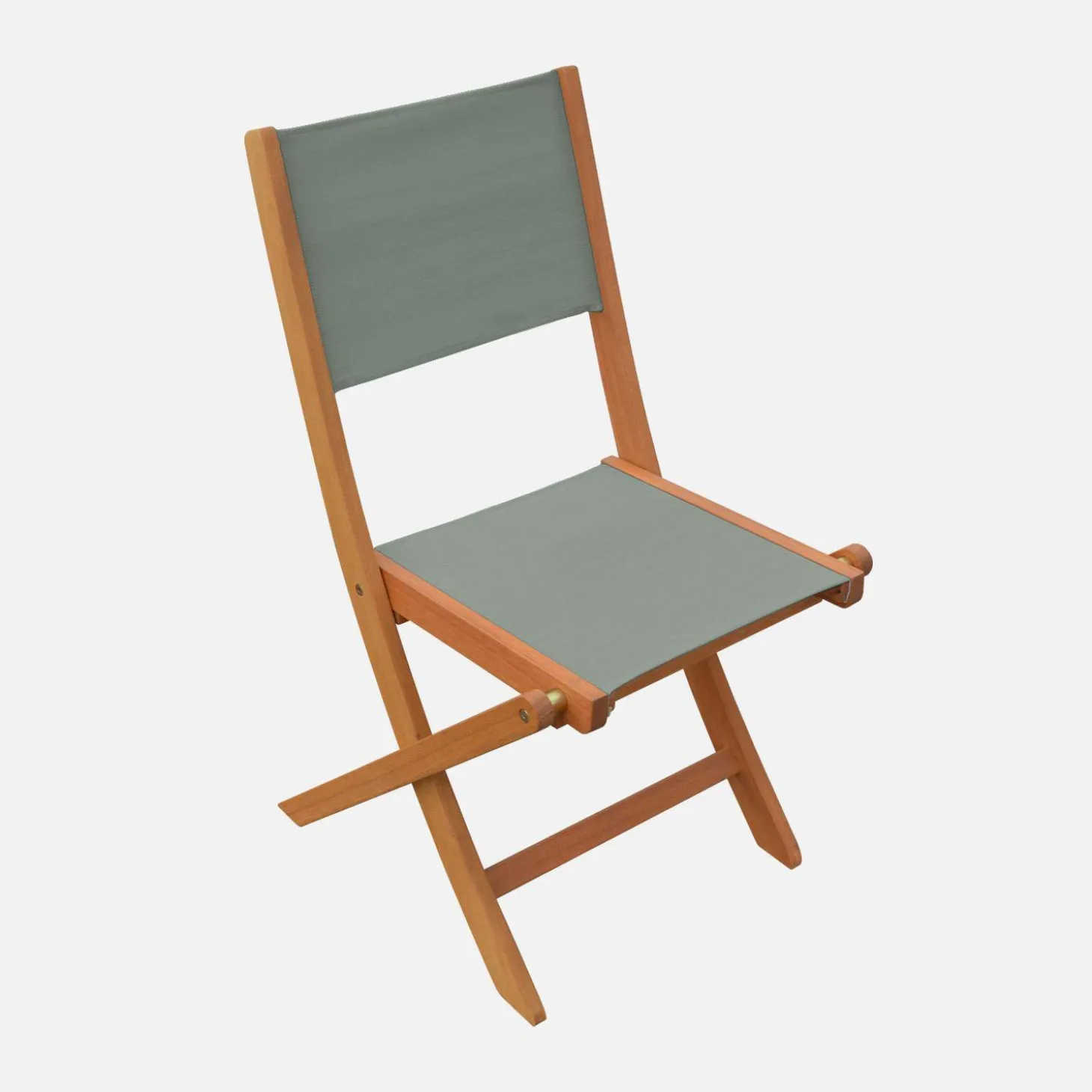 Extendable eucalyptus wood garden table + 12 chairs