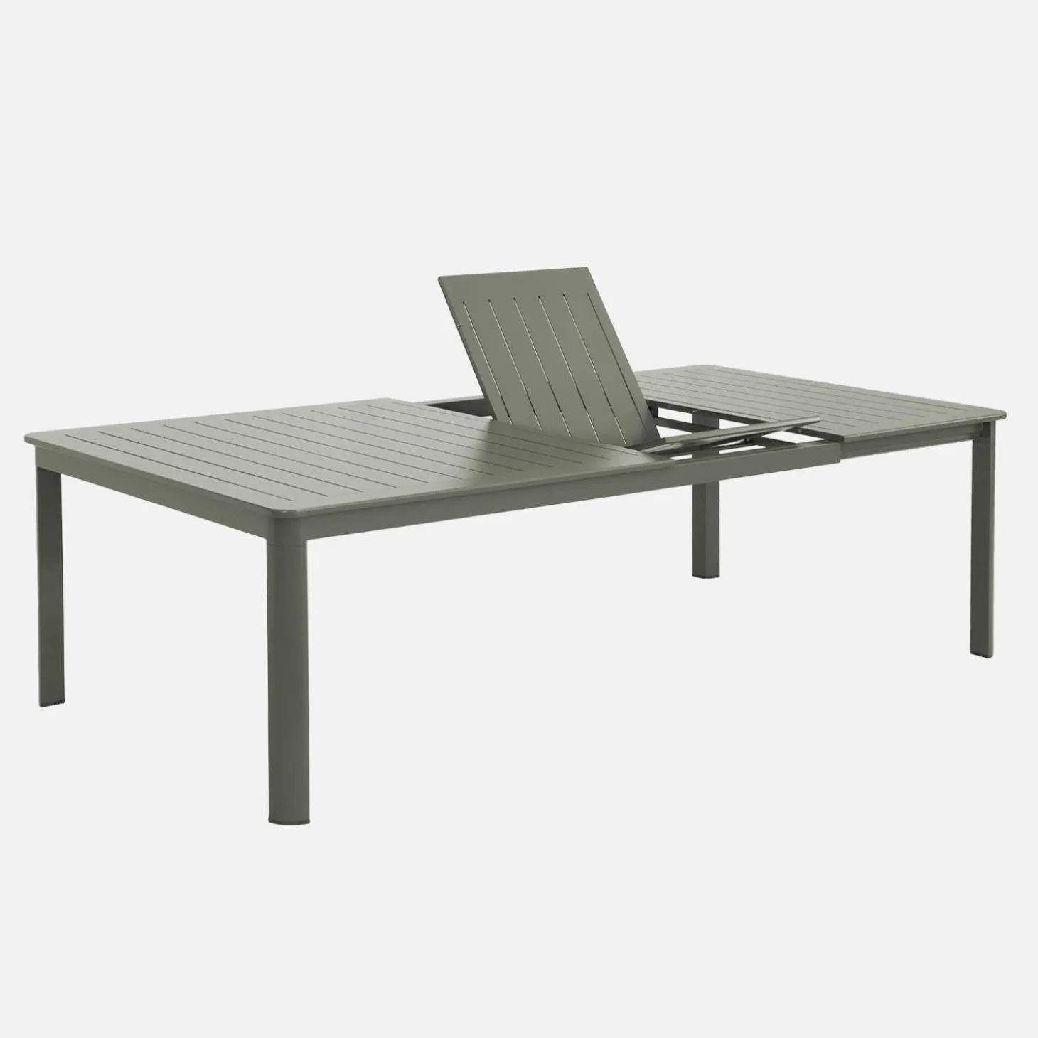 Extendable garden table aluminium + 12 seats