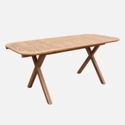 Extendable garden table 120/180cm acacia wood  seats 4-6