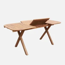 Extendable garden table 120/180cm acacia wood  seats 4-6