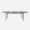 Extendable garden table 180/240.5cm aluminium + 8 chairs