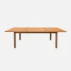Extendable garden table 180/240cm eucalyptus wood seats 6-8