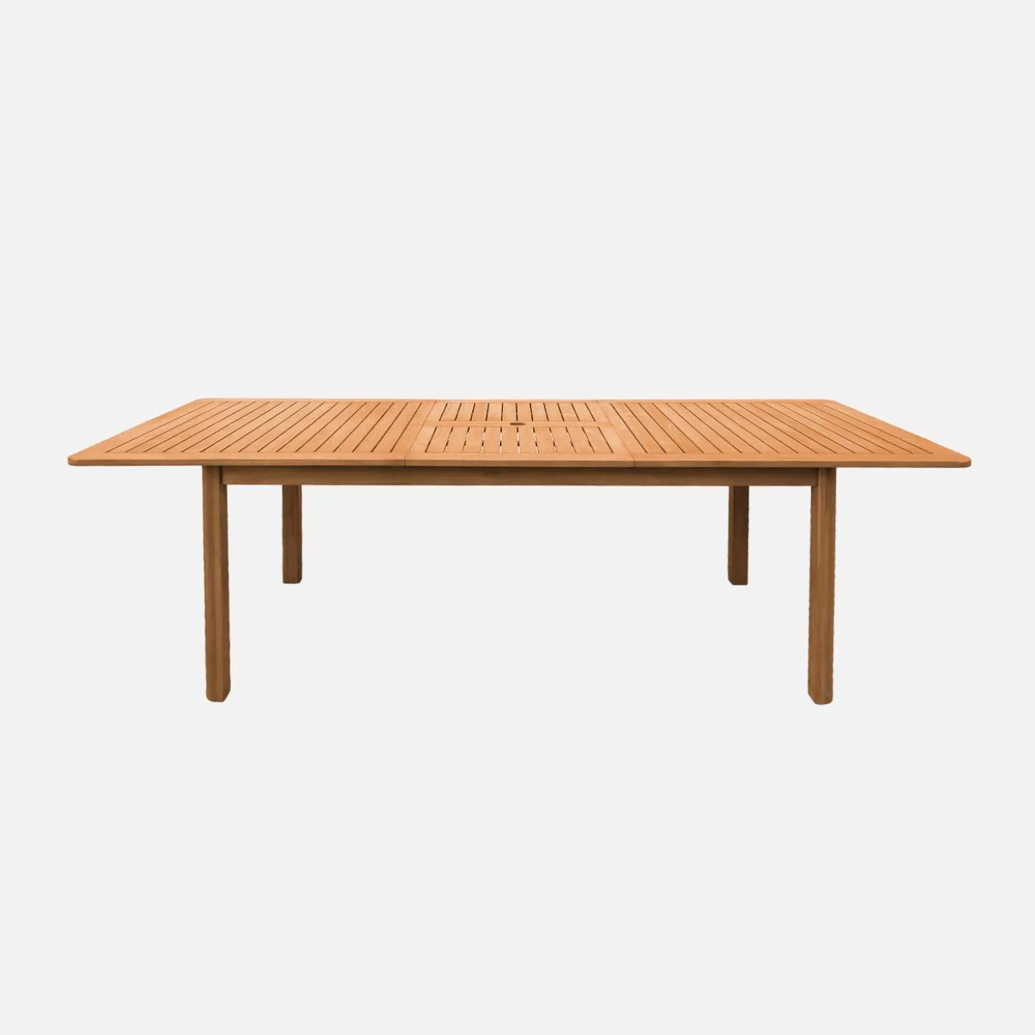 Extendable garden table 180/240cm eucalyptus wood seats 6-8